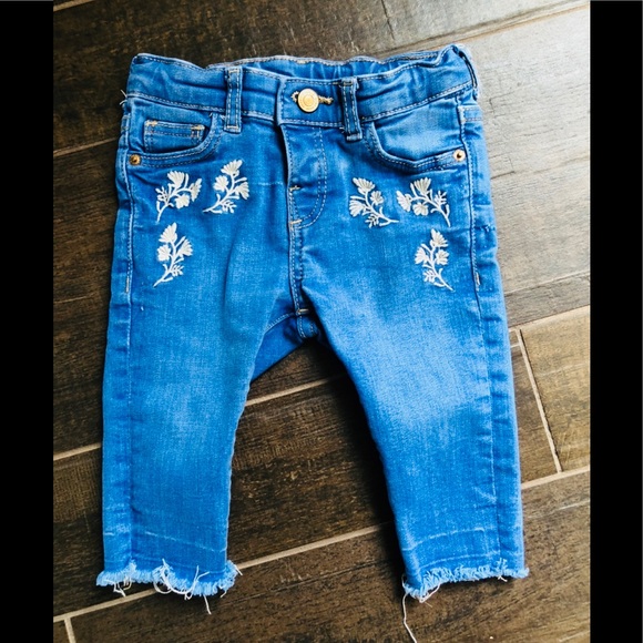 baby girl embroidered jeans